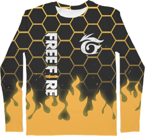 Men's Longsleeve Shirt 3D - Garena Free Fire [2] - Mfest