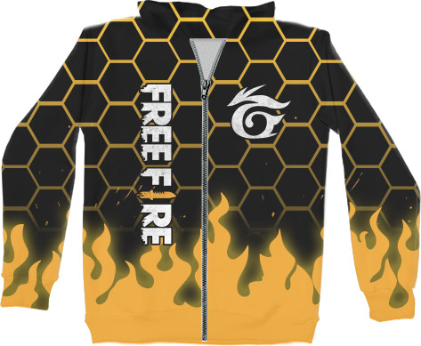 Unisex Zip-through Hoodie 3D - Garena Free Fire [2] - Mfest