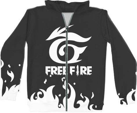 Unisex Zip-through Hoodie 3D - Garena Free Fire [1] - Mfest