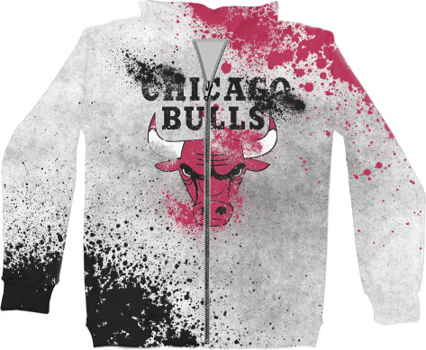 Unisex Zip-through Hoodie 3D - Chicago Bulls [9] - Mfest