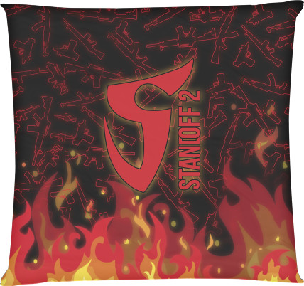 Square Throw Pillow - STANDOFF 2 (SaiNts) 16 - Mfest