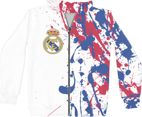 Unisex Zip-through Hoodie 3D - Real Madrid CF [2] - Mfest