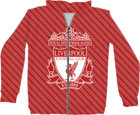 Unisex Zip-through Hoodie 3D - Liverpool (6) - Mfest