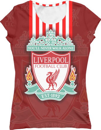 Women's T-Shirt 3D - Liverpool (5) - Mfest