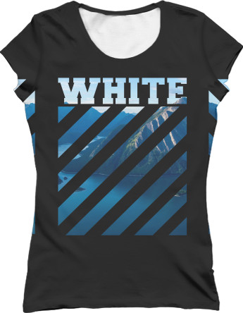 Women's T-Shirt 3D - OFF WHITE (6) - Mfest