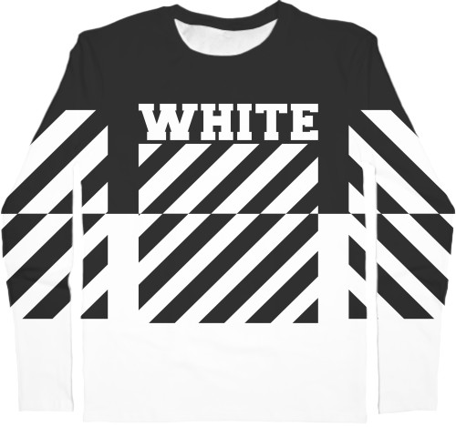 Футболка з Довгим Рукавом Чоловіча 3D - OFF WHITE (5) - Mfest