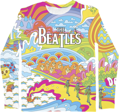 Kids' Longsleeve Shirt 3D - BEATLES [3] - Mfest