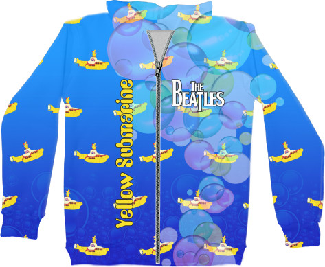 Unisex Zip-through Hoodie 3D - BEATLES [7] - Mfest