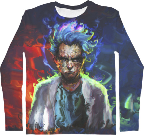 Kids' Longsleeve Shirt 3D - RICK AND MORTY [1] - Mfest