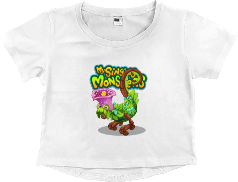 Women's Cropped Premium T-Shirt - My Singing Monsters [5] - Mfest