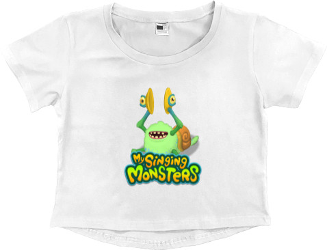 Women's Cropped Premium T-Shirt - My Singing Monsters [3] - Mfest