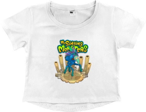 Women's Cropped Premium T-Shirt - My Singing Monsters [1] - Mfest