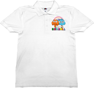 Man's Polo Shirt Fruit of the loom - The Amazing World of Gumball [2] - Mfest