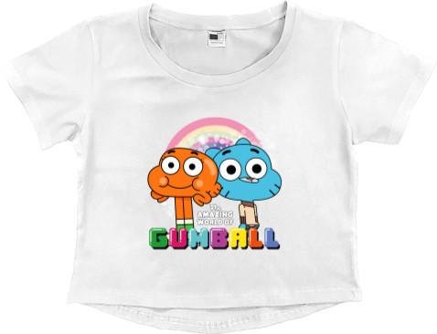 Women's Cropped Premium T-Shirt - The Amazing World of Gumball [2] - Mfest