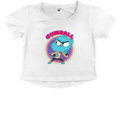 Kids' Premium Cropped T-Shirt - The Amazing World of Gumball [4] - Mfest