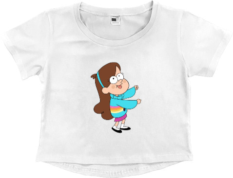 Women's Cropped Premium T-Shirt - GRAVITY FALLS [7] - Mfest