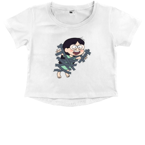 Kids' Premium Cropped T-Shirt - GRAVITY FALLS [6] - Mfest