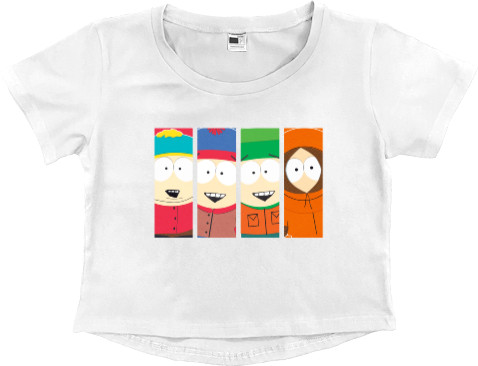 Women's Cropped Premium T-Shirt - south park 2 - Mfest