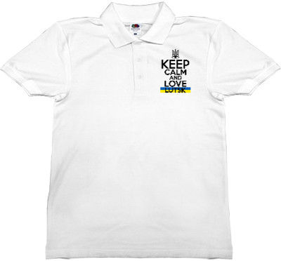 Man's Polo Shirt Fruit of the loom - keep calm Lutsk - Mfest