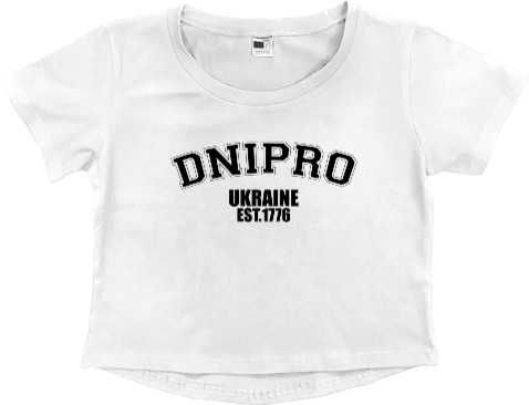 Women's Cropped Premium T-Shirt - Dnipro - Mfest