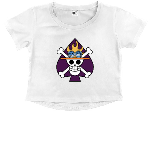 Kids' Premium Cropped T-Shirt - ONE PIECE (18) - Mfest