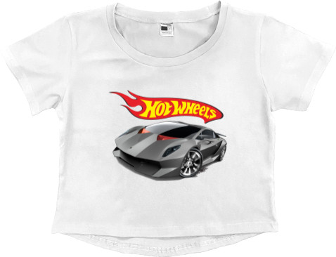 Women's Cropped Premium T-Shirt - Hot Wheels [9] - Mfest