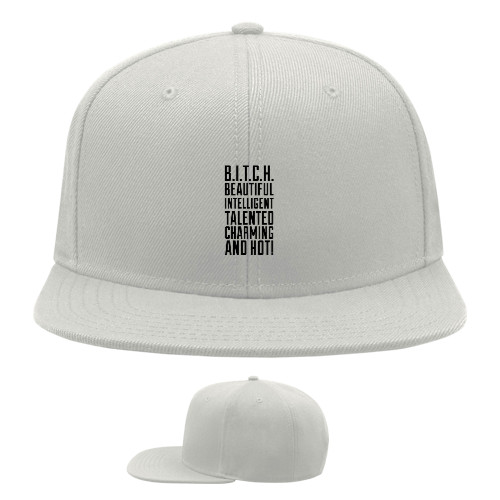 Snapback Baseball Cap - B.I.T.C.H. - Mfest