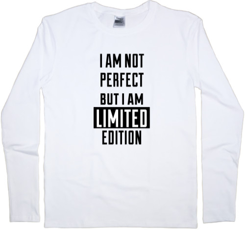 Футболка з Довгим Рукавом Дитяча - i am not perfect but i'm limited edition - Mfest