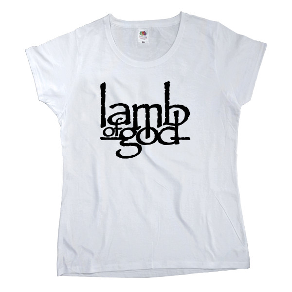 Футболка Классика Женская Fruit of the loom - Lamb of God 16 - Mfest