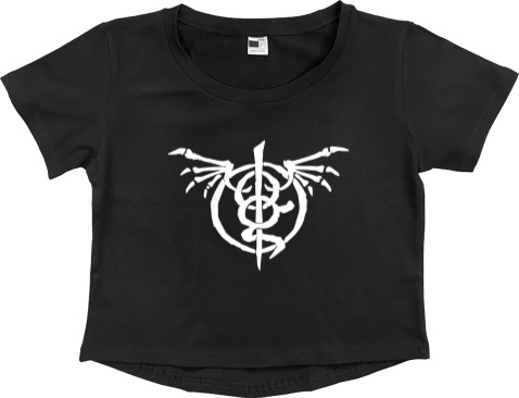 Women's Cropped Premium T-Shirt - Lamb of God 14 - Mfest