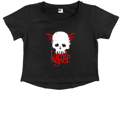 Kids' Premium Cropped T-Shirt - Lamb of God 15 - Mfest