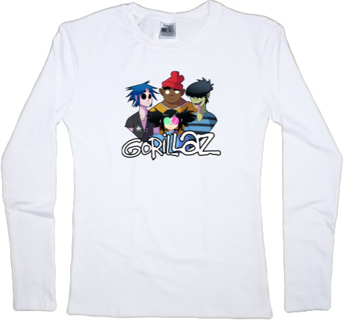 Women's Longsleeve Shirt - Gorillaz (1) - Mfest