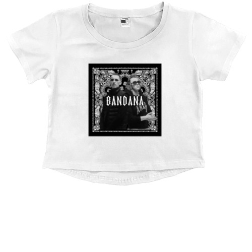 Kids' Premium Cropped T-Shirt - BANDANA (9) - Mfest