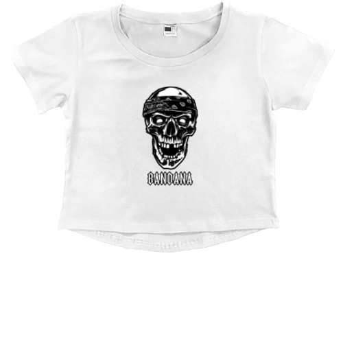 Kids' Premium Cropped T-Shirt - BANDANA (1) - Mfest