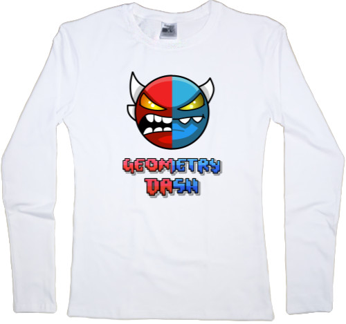 Women's Longsleeve Shirt - Geometry Dash [1] - Mfest