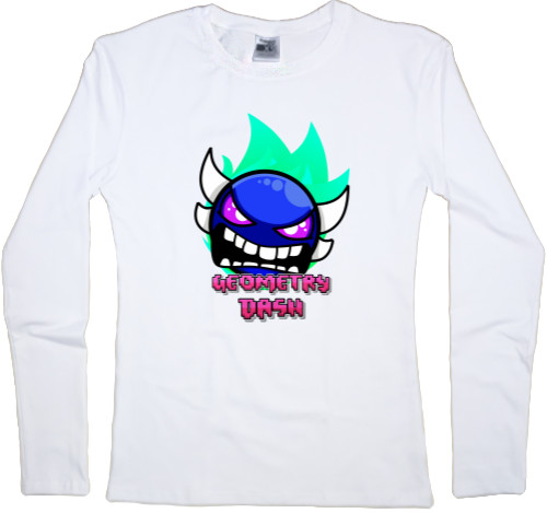 Women's Longsleeve Shirt - Geometry Dash [2] - Mfest