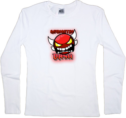 Women's Longsleeve Shirt - Geometry Dash [3] - Mfest