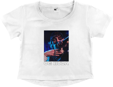 Women's Cropped Premium T-Shirt - OG BUDA (9) - Mfest