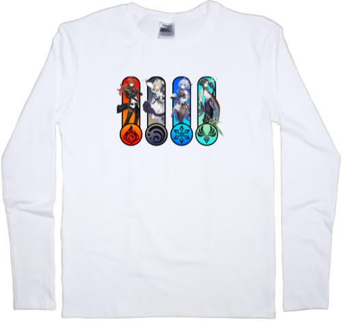 Men's Longsleeve Shirt - Genshin Impact (HEROS 2) - Mfest