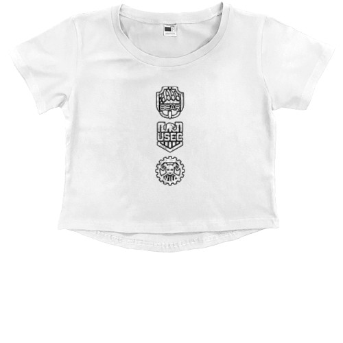 Kids' Premium Cropped T-Shirt - Escape From Tarkov [1] - Mfest