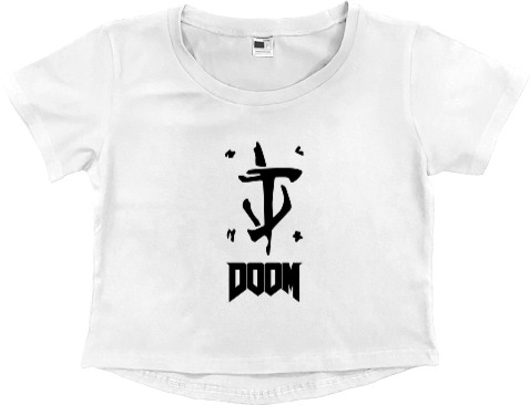 Women's Cropped Premium T-Shirt - DOOM 12 - Mfest