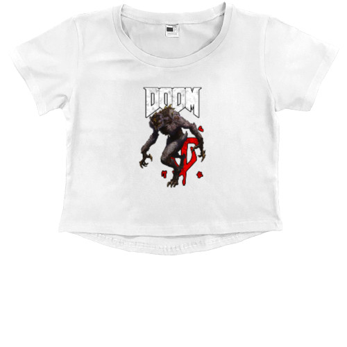 Kids' Premium Cropped T-Shirt - DOOM 16 - Mfest