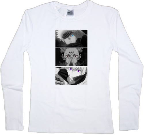 Women's Longsleeve Shirt - Магическая битва (ГЛАЗА) - Mfest