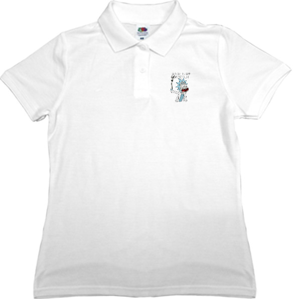 Women's Polo Shirt Fruit of the loom - Рик Санчез 3 - Mfest