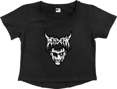 Women's Cropped Premium T-Shirt - BERSERK (13) - Mfest