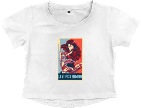 Women's Cropped Premium T-Shirt - АТАКА ТИТАНОВ (ATTACK ON TITANS) 31 - Mfest