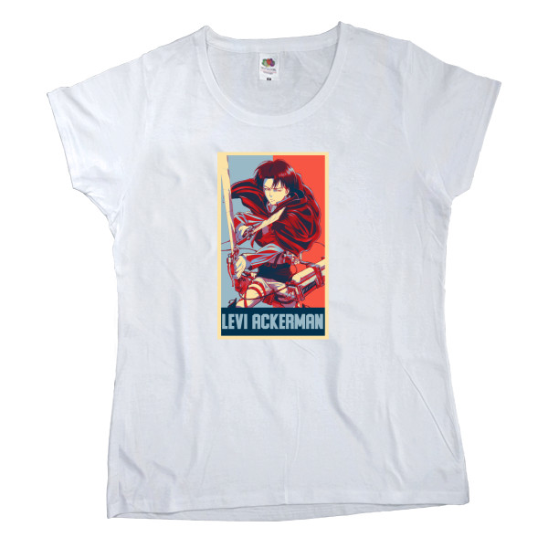 Women's T-shirt Fruit of the loom - АТАКА ТИТАНОВ (ATTACK ON TITANS) 31 - Mfest