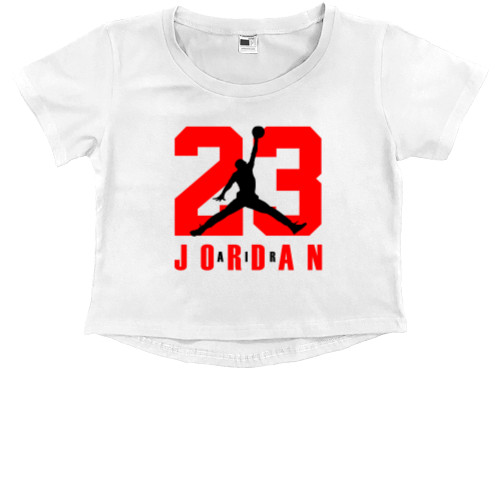 Kids' Premium Cropped T-Shirt - JORDAN [8] - Mfest