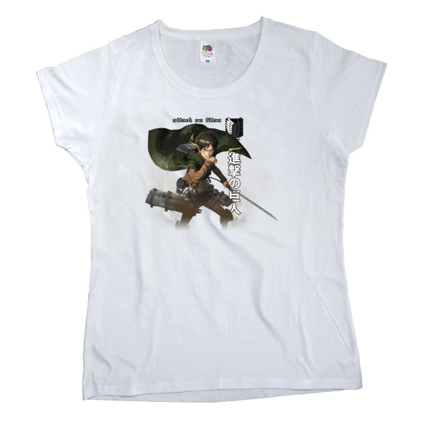 Women's T-shirt Fruit of the loom - АТАКА ТИТАНОВ (ATTACK ON TITANS) 23 - Mfest