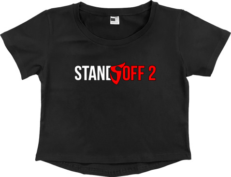 Women's Cropped Premium T-Shirt - STANDOFF 2 (SaiNts) 19 - Mfest